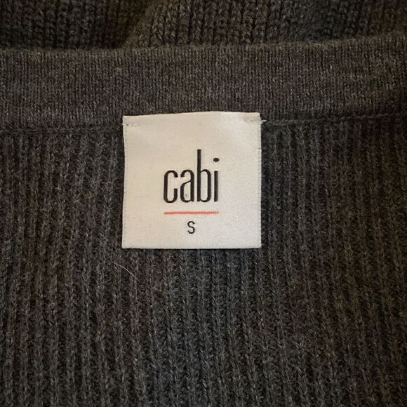 CAbi Gray Knit Style 3705 Clare Snuggle Pullover Sweater Size Small - Picture 7 of 9